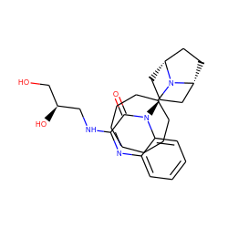 O=c1c(NC[C@@H](O)CO)nc2ccccc2n1[C@H]1C[C@@H]2CC[C@H](C1)N2C1CCCCCCC1 ZINC000114708799