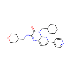 O=c1c(NCC2CCOCC2)nc2ccc(-c3ccncc3)nc2n1CC1CCCCC1 ZINC000043070699