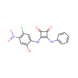 O=c1c(Nc2ccccc2)c(Nc2cc(Cl)c([N+](=O)[O-])cc2O)c1=O ZINC000101099369