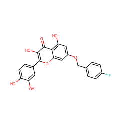 O=c1c(O)c(-c2ccc(O)c(O)c2)oc2cc(OCc3ccc(F)cc3)cc(O)c12 ZINC000169351464