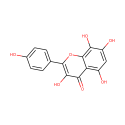 O=c1c(O)c(-c2ccc(O)cc2)oc2c(O)c(O)cc(O)c12 ZINC000006536276