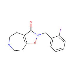 O=c1c2c(on1Cc1ccccc1I)CCNCC2 ZINC000095589008