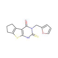 O=c1c2c3c(sc2[nH]c(=S)n1Cc1ccco1)CCC3 ZINC000005928472