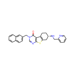 O=c1c2c3c(sc2ncn1Cc1ccc2ccccc2c1)C[C@@H](NCc1ccccn1)CC3 ZINC001772655289