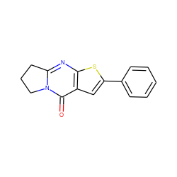 O=c1c2cc(-c3ccccc3)sc2nc2n1CCC2 ZINC000003287133