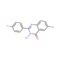 O=c1c2cc(Br)ccc2nc(-c2ccc(Cl)cc2)n1O ZINC000001382208