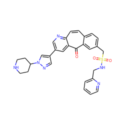 O=c1c2cc(CS(=O)(=O)NCc3ccccn3)ccc2ccc2ncc(-c3cnn(C4CCNCC4)c3)cc12 ZINC000095583365