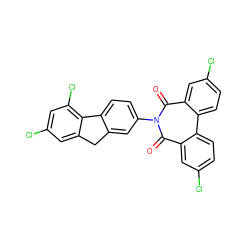 O=c1c2cc(Cl)ccc2c2ccc(Cl)cc2c(=O)n1-c1ccc2c(c1)Cc1cc(Cl)cc(Cl)c1-2 ZINC000001719584