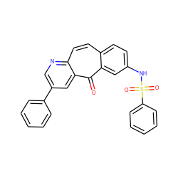 O=c1c2cc(NS(=O)(=O)c3ccccc3)ccc2ccc2ncc(-c3ccccc3)cc12 ZINC000072109091