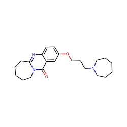 O=c1c2cc(OCCCN3CCCCCC3)ccc2nc2n1CCCCC2 ZINC000299832852