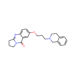 O=c1c2cc(OCCCN3CCc4ccccc4C3)ccc2nc2n1CCC2 ZINC000299829948