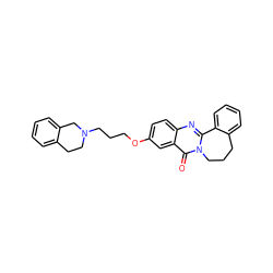 O=c1c2cc(OCCCN3CCc4ccccc4C3)ccc2nc2n1CCCc1ccccc1-2 ZINC000299832229