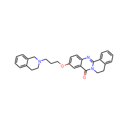 O=c1c2cc(OCCCN3CCc4ccccc4C3)ccc2nc2n1CCc1ccccc1-2 ZINC000299833748