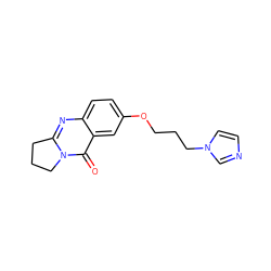 O=c1c2cc(OCCCn3ccnc3)ccc2nc2n1CCC2 ZINC000299828542