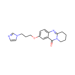 O=c1c2cc(OCCCn3ccnc3)ccc2nc2n1CCCC2 ZINC000299830023