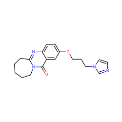 O=c1c2cc(OCCCn3ccnc3)ccc2nc2n1CCCCC2 ZINC000299827823