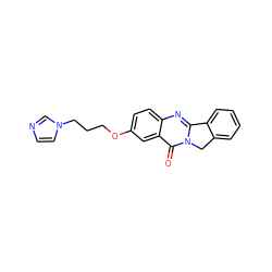 O=c1c2cc(OCCCn3ccnc3)ccc2nc2n1Cc1ccccc1-2 ZINC000299826968