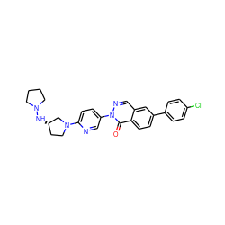 O=c1c2ccc(-c3ccc(Cl)cc3)cc2cnn1-c1ccc(N2CC[C@H](NN3CCCC3)C2)nc1 ZINC000036351523