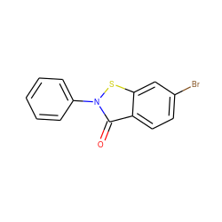 O=c1c2ccc(Br)cc2sn1-c1ccccc1 ZINC000066148702