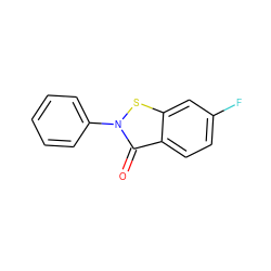 O=c1c2ccc(F)cc2sn1-c1ccccc1 ZINC000001430591