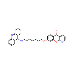 O=c1c2ccc(OCCCCCCCNc3c4c(nc5ccccc35)CCCC4)cc2oc2ncccc12 ZINC000072113797