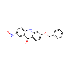 O=c1c2ccc(OCc3ccccc3)cc2[nH]c2ccc([N+](=O)[O-])cc12 ZINC000084652064