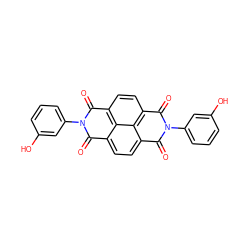 O=c1c2ccc3c(=O)n(-c4cccc(O)c4)c(=O)c4ccc(c(=O)n1-c1cccc(O)c1)c2c34 ZINC000000828300