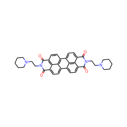 O=c1c2ccc3c4ccc5c(=O)n(CCN6CCCCC6)c(=O)c6ccc(c7ccc(c(=O)n1CCN1CCCCC1)c2c37)c4c56 ZINC000006018376