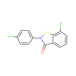 O=c1c2cccc(Cl)c2sn1-c1ccc(Cl)cc1 ZINC000072177719