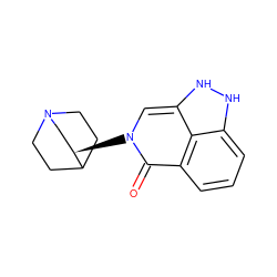 O=c1c2cccc3[nH][nH]c(cn1[C@@H]1CN4CCC1CC4)c32 ZINC000169724399