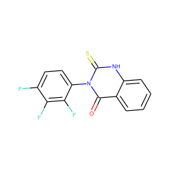 O=c1c2ccccc2[nH]c(=S)n1-c1ccc(F)c(F)c1F ZINC000007045505