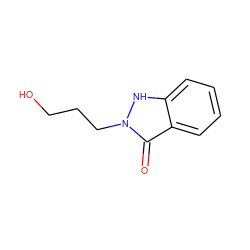 O=c1c2ccccc2[nH]n1CCCO ZINC000107084799