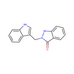 O=c1c2ccccc2[nH]n1Cc1c[nH]c2ccccc12 ZINC000147692547