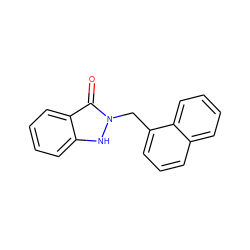 O=c1c2ccccc2[nH]n1Cc1cccc2ccccc12 ZINC000138045319