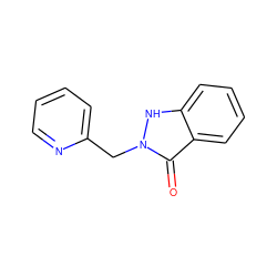 O=c1c2ccccc2[nH]n1Cc1ccccn1 ZINC000107084651