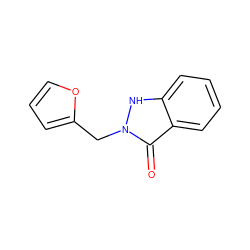 O=c1c2ccccc2[nH]n1Cc1ccco1 ZINC000107084618