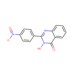 O=c1c2ccccc2nc(-c2ccc([N+](=O)[O-])cc2)n1O ZINC000004059954