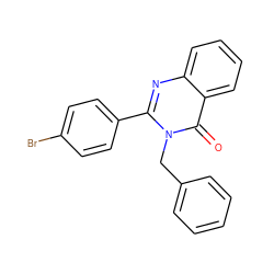 O=c1c2ccccc2nc(-c2ccc(Br)cc2)n1Cc1ccccc1 ZINC000003109940