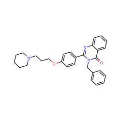 O=c1c2ccccc2nc(-c2ccc(OCCCN3CCCCC3)cc2)n1Cc1ccccc1 ZINC000035984887