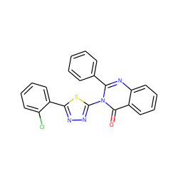 O=c1c2ccccc2nc(-c2ccccc2)n1-c1nnc(-c2ccccc2Cl)s1 ZINC001772620175