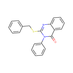 O=c1c2ccccc2nc(SCc2ccccc2)n1-c1ccccc1 ZINC000000315943