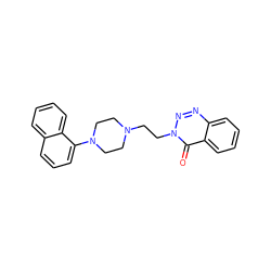 O=c1c2ccccc2nnn1CCN1CCN(c2cccc3ccccc23)CC1 ZINC000071295555