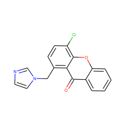 O=c1c2ccccc2oc2c(Cl)ccc(Cn3ccnc3)c12 ZINC000095586314