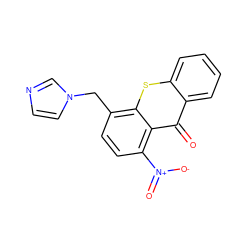 O=c1c2ccccc2sc2c(Cn3ccnc3)ccc([N+](=O)[O-])c12 ZINC000049049644