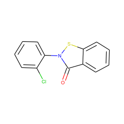 O=c1c2ccccc2sn1-c1ccccc1Cl ZINC000066167022