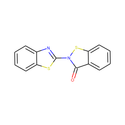 O=c1c2ccccc2sn1-c1nc2ccccc2s1 ZINC000003207261