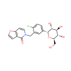 O=c1c2ccoc2ccn1Cc1cc([C@H]2O[C@H](CO)[C@@H](O)[C@H](O)[C@H]2O)ccc1Cl ZINC000096175396