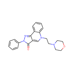 O=c1c2cn(CCN3CCOCC3)c3ccccc3c-2nn1-c1ccccc1 ZINC000028962244