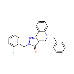 O=c1c2cn(Cc3ccccc3)c3ccccc3c-2nn1Cc1ccccc1F ZINC000020936817