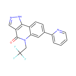 O=c1c2cn[nH]c2c2ccc(-c3ccccn3)cc2n1CC(F)(F)F ZINC000204958397